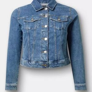 Torrid Blue Denim Modern Trucker Jacket